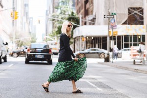 whistles pleated midi skirt