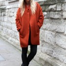 Orange coat H&M